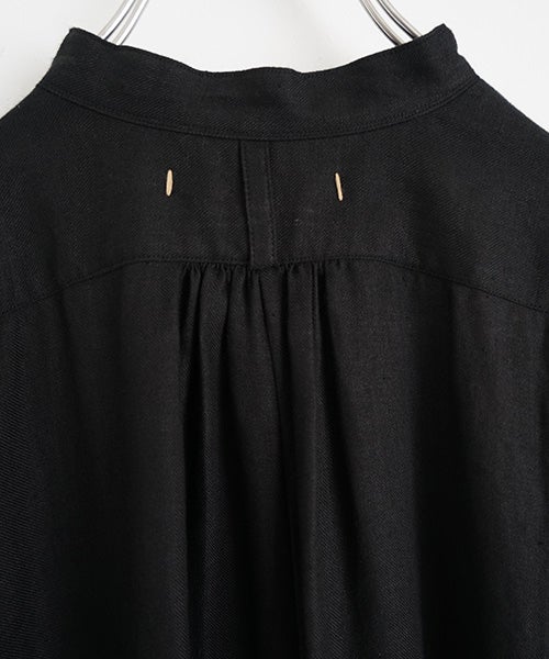 suzuki takayukiスズキタカユキpuff-sleeve dress [black] 