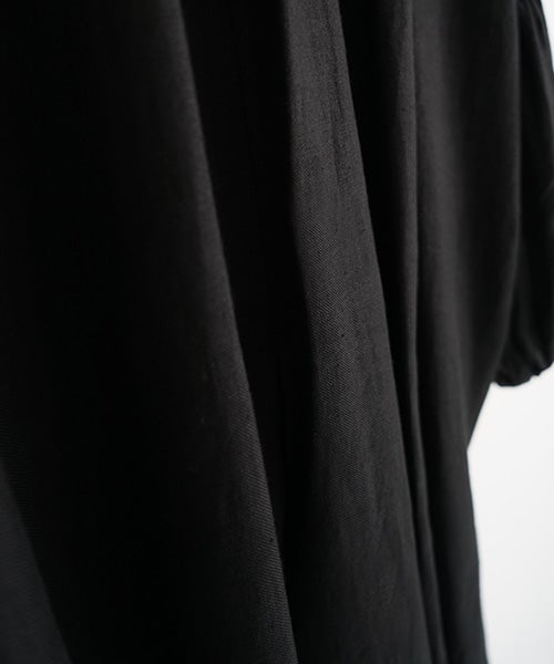 suzuki takayukiスズキタカユキpuff-sleeve dress [black] 