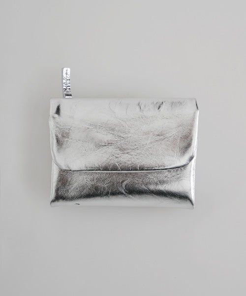  Mochiモチtrifold wallet (silver/ma-pro-28)鹿革 3つ折り財布