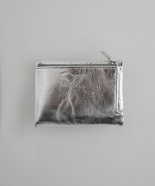  Mochiモチtrifold wallet (silver/ma-pro-28)鹿革 3つ折り財布