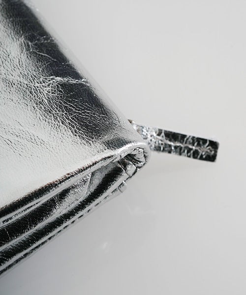  Mochiモチtrifold wallet (silver/ma-pro-28)鹿革 3つ折り財布
