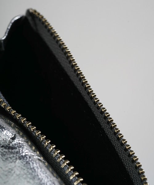  Mochiモチtrifold wallet (silver/ma-pro-28)鹿革 3つ折り財布