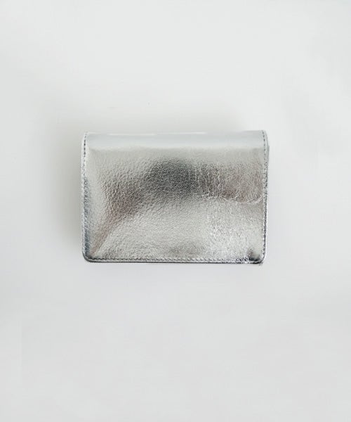 Mochiモチfolded wallet [ma-pro-17-/silver]鹿革/二つ折り財布 