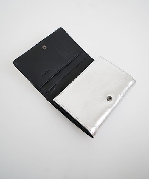 Mochiモチfolded wallet [ma-pro-17-/silver]鹿革/二つ折り財布 