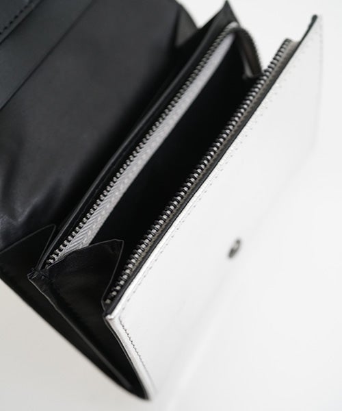 Mochiモチfolded wallet [ma-pro-17-/silver]鹿革/二つ折り財布 