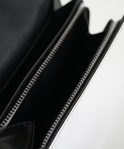 Mochiモチfolded wallet [ma-pro-17-/silver]鹿革/二つ折り財布 