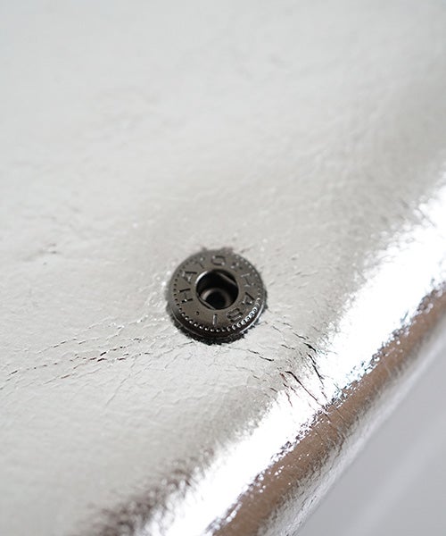 Mochiモチfolded wallet [ma-pro-17-/silver]鹿革/二つ折り財布 