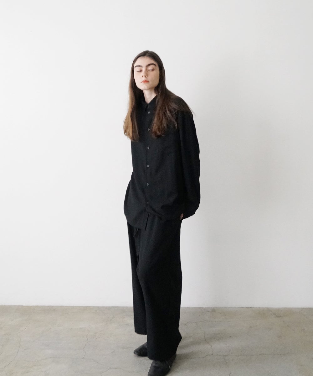 VUm wide shirt [BLACK］vum-sht-011