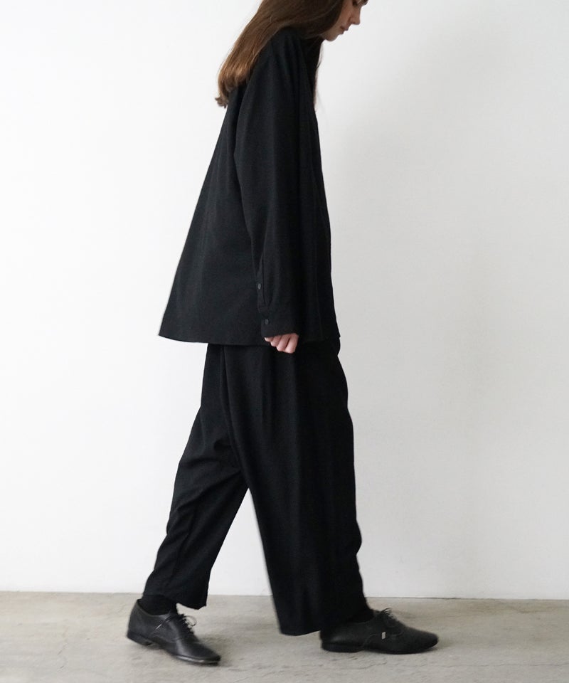 VUm wide shirt [BLACK］vum-sht-011