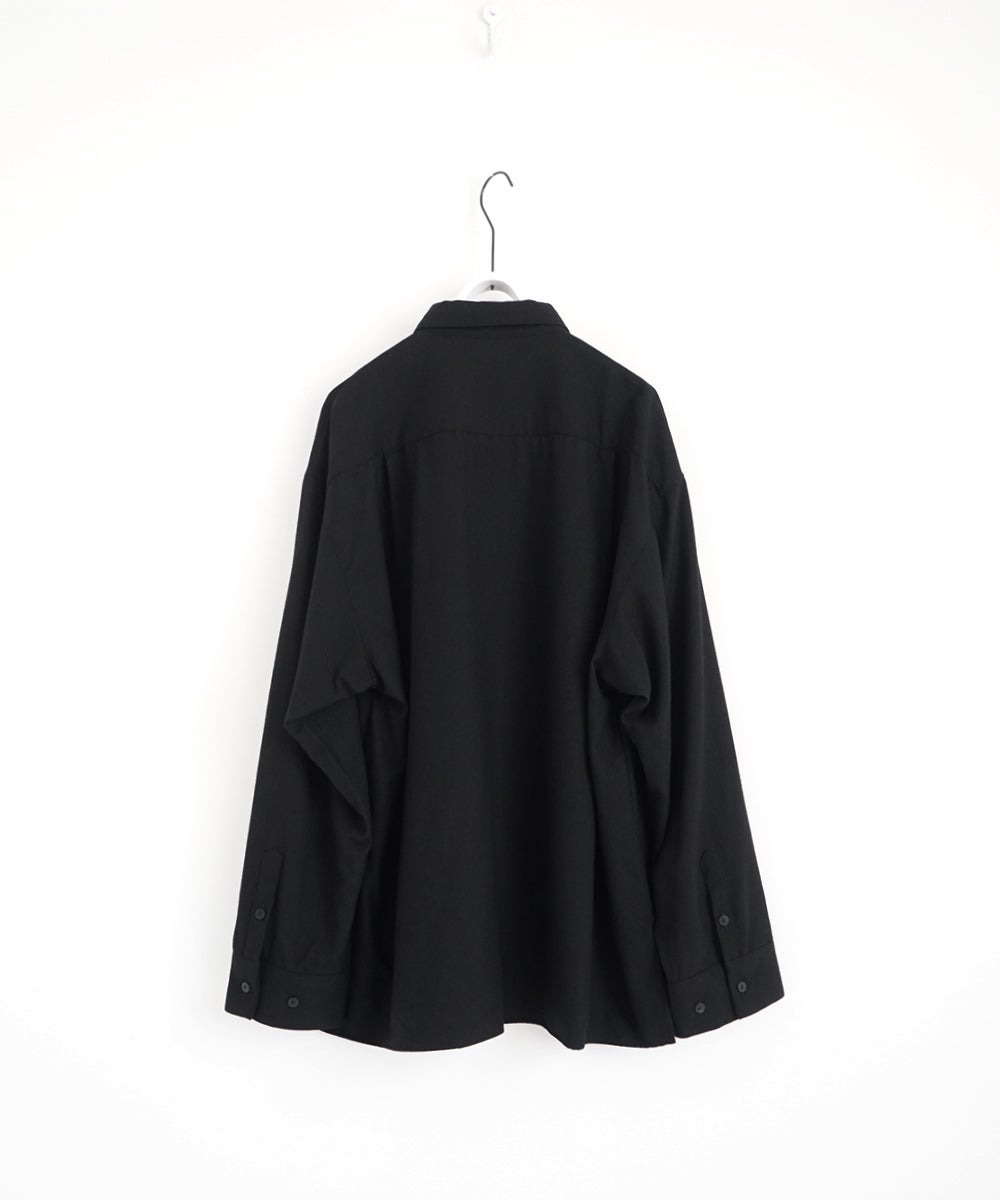VUm wide shirt [BLACK］vum-sht-011