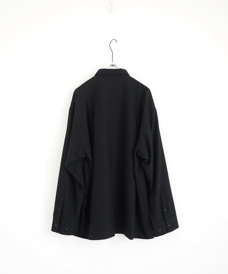 VUm wide shirt [BLACK］vum-sht-011