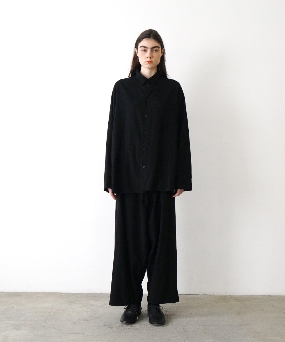VUm wide shirt [BLACK］vum-sht-011