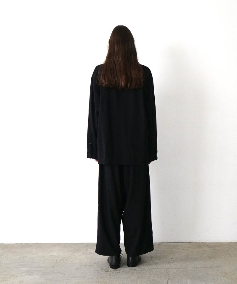 VUm wide shirt [BLACK］vum-sht-011