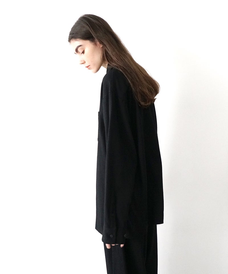 VUm wide shirt [BLACK］vum-sht-011
