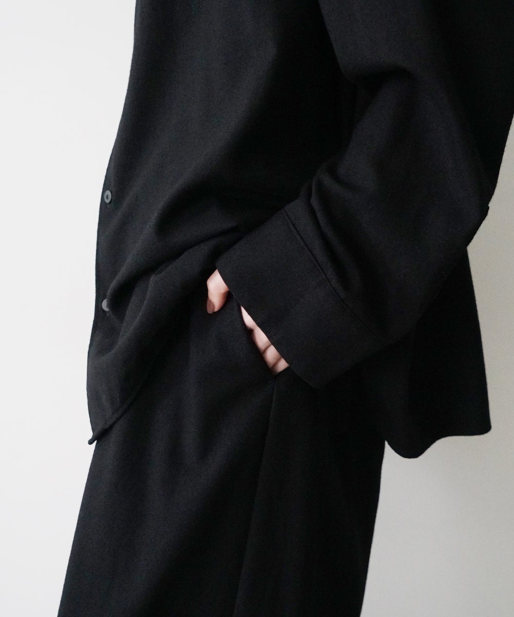 VUm wide shirt [BLACK］vum-sht-011