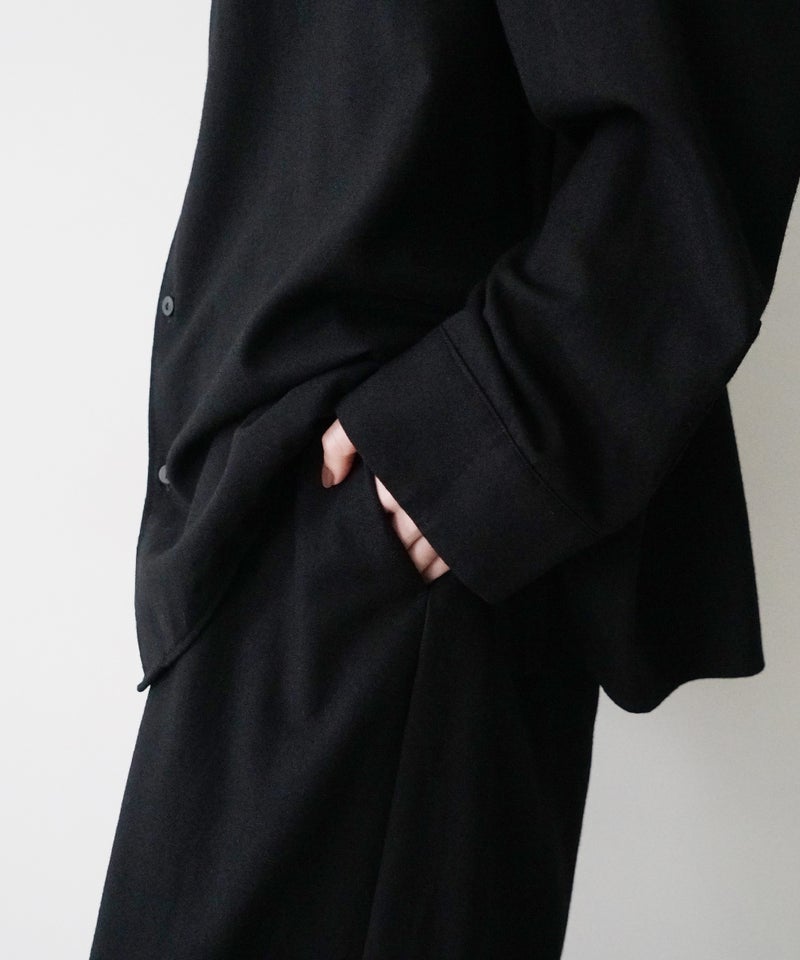 VUm wide shirt [BLACK］vum-sht-011