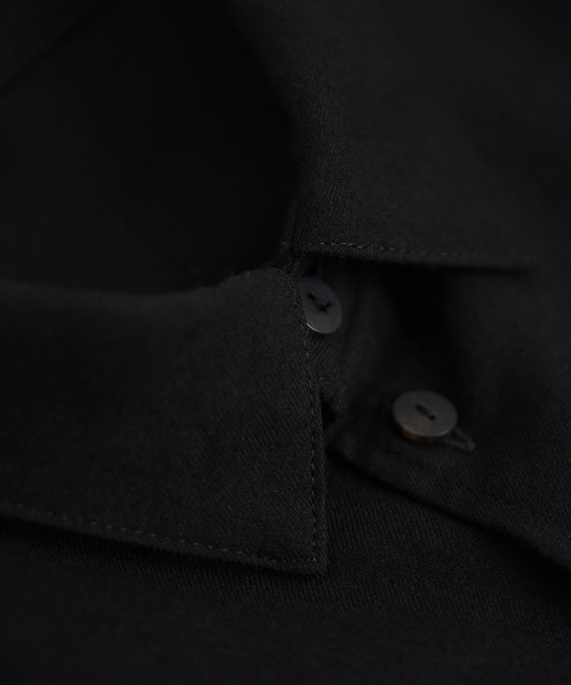 VUm wide shirt [BLACK］vum-sht-011