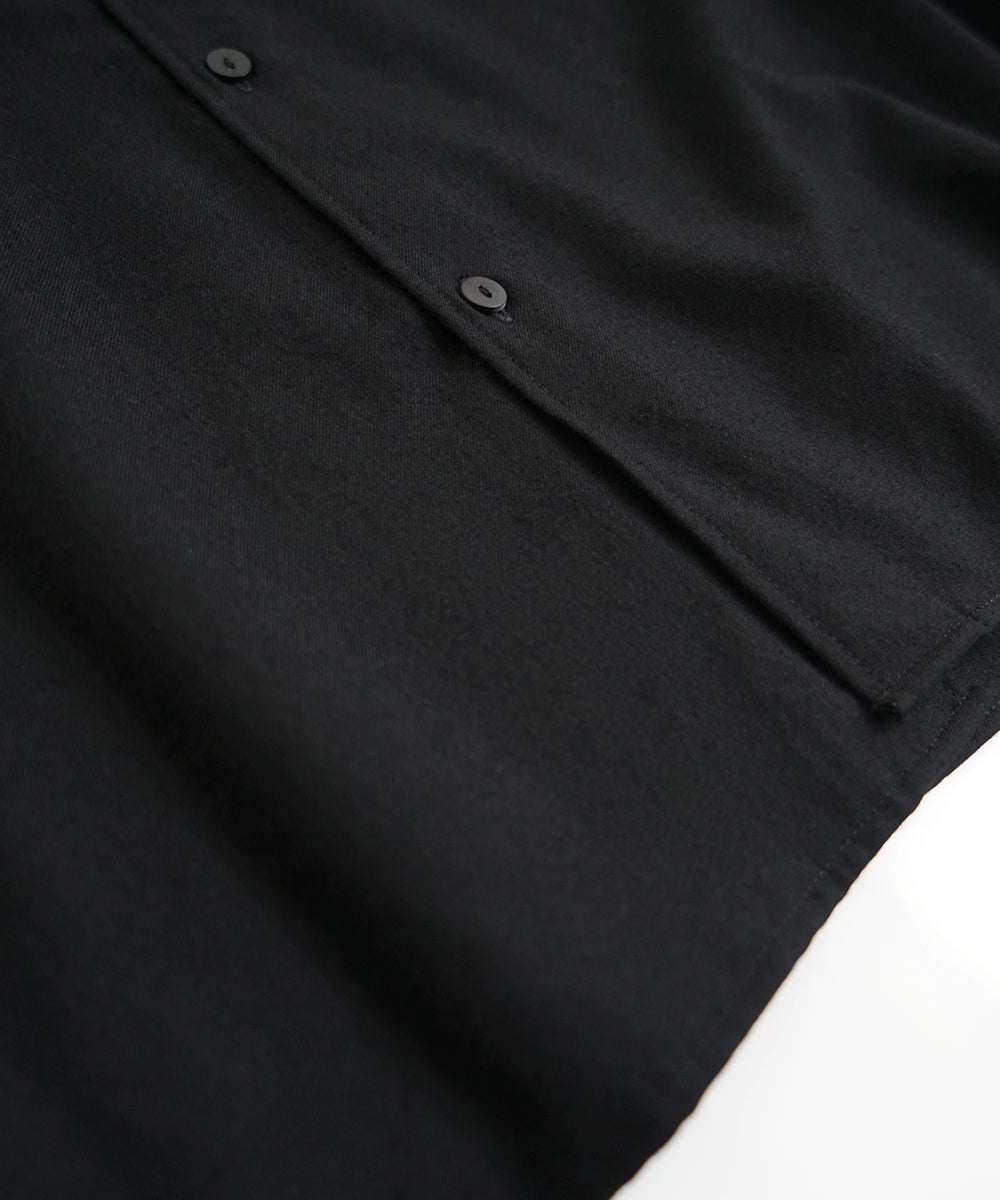 VUm wide shirt [BLACK］vum-sht-011