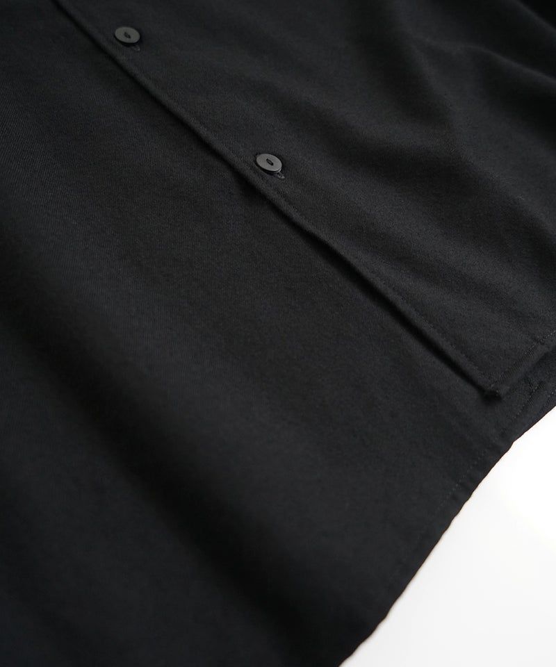 VUm wide shirt [BLACK］vum-sht-011
