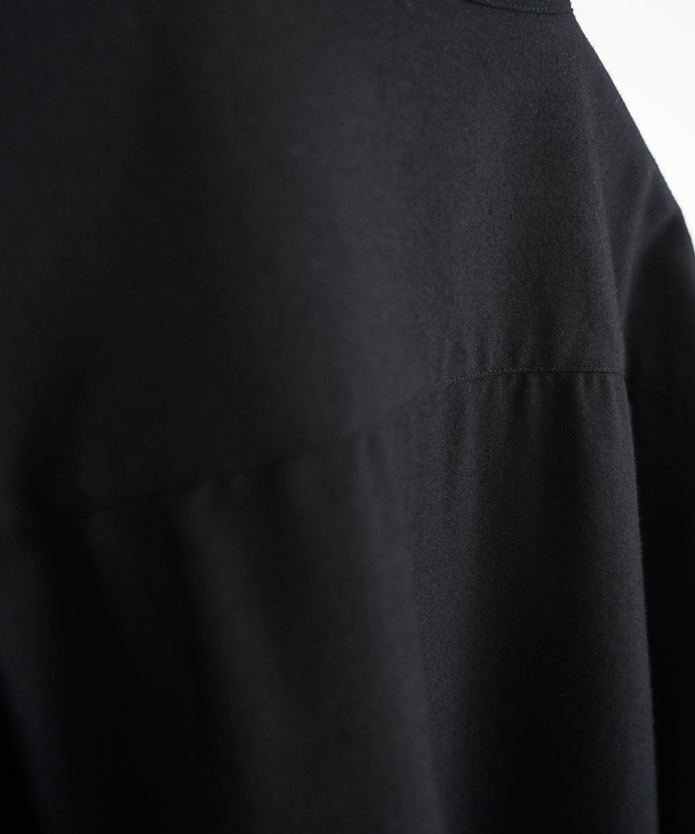 VUm wide shirt [BLACK］vum-sht-011