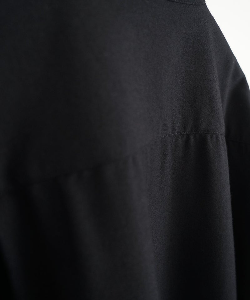 VUm wide shirt [BLACK］vum-sht-011