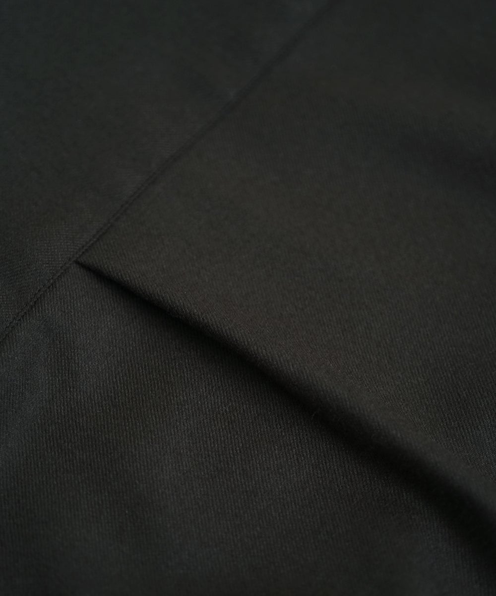 VUm wide shirt [DARK BROWN］vum-sht-011