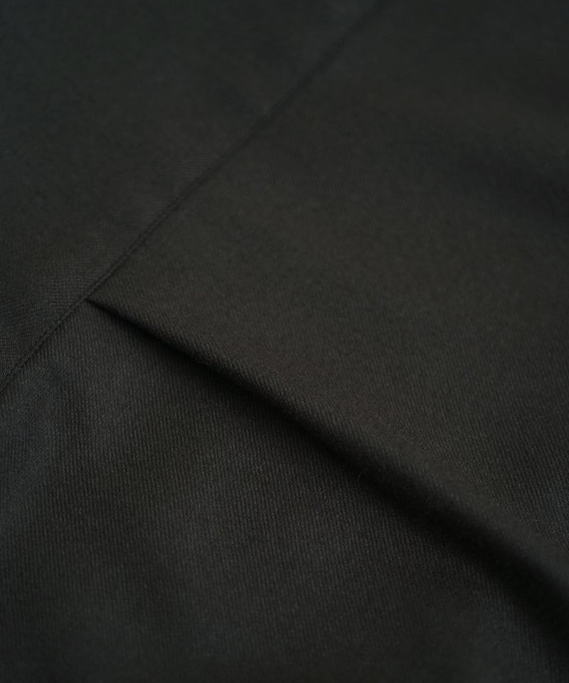 VUm wide shirt [DARK BROWN］vum-sht-011