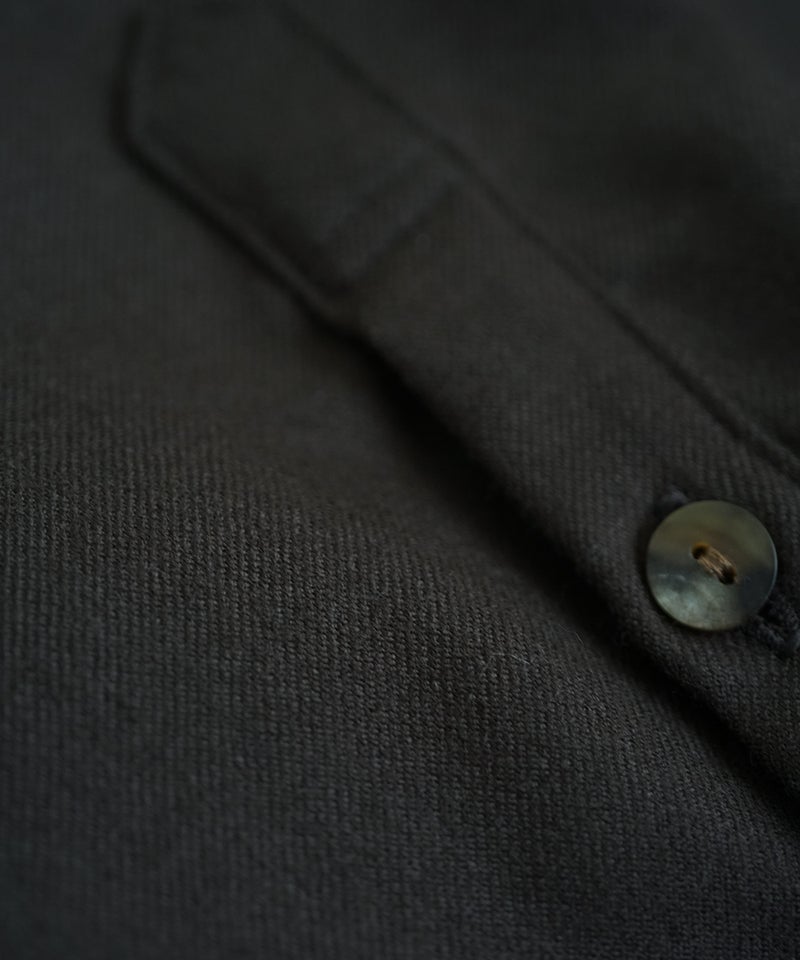 VUm wide shirt [DARK BROWN］vum-sht-011