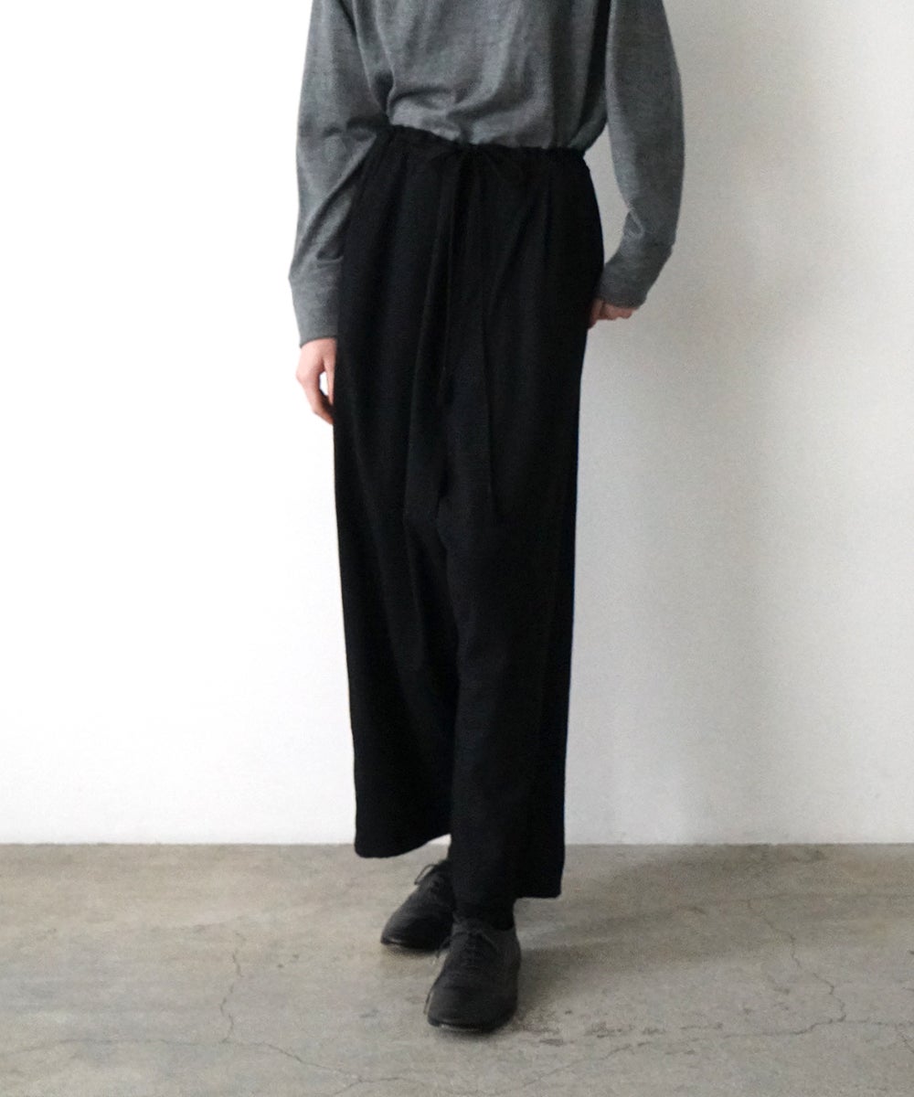 VUm wide silhouette pants WOOL / BLACK