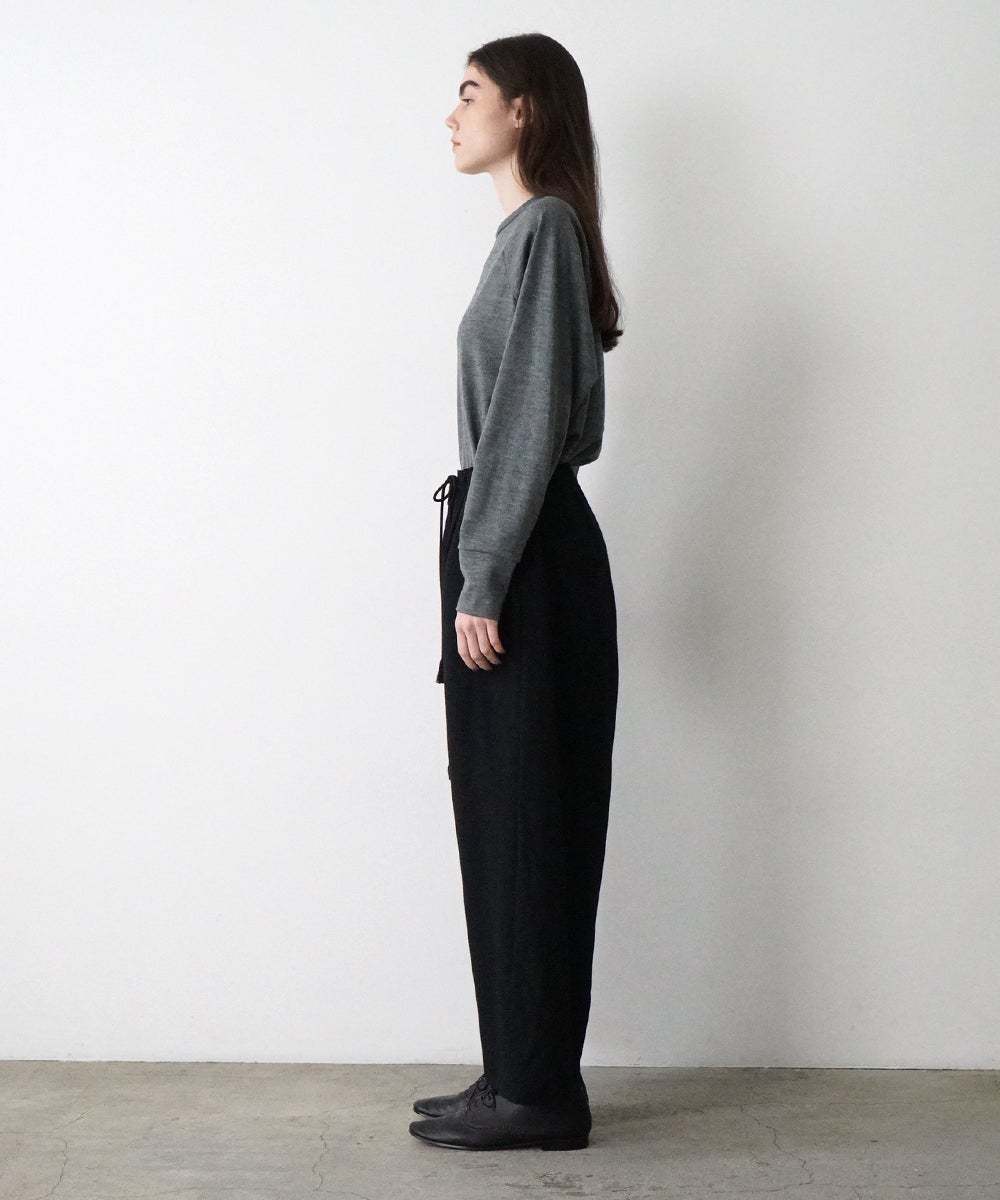 VUm wide silhouette pants WOOL / BLACK