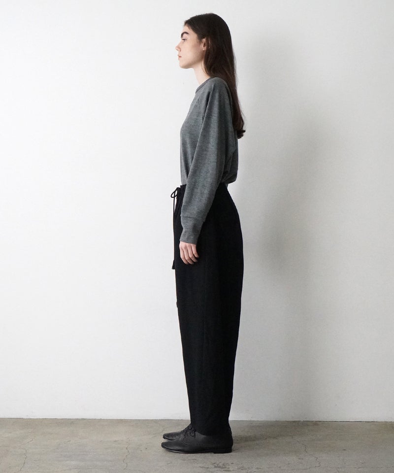 VUm wide silhouette pants WOOL / BLACK