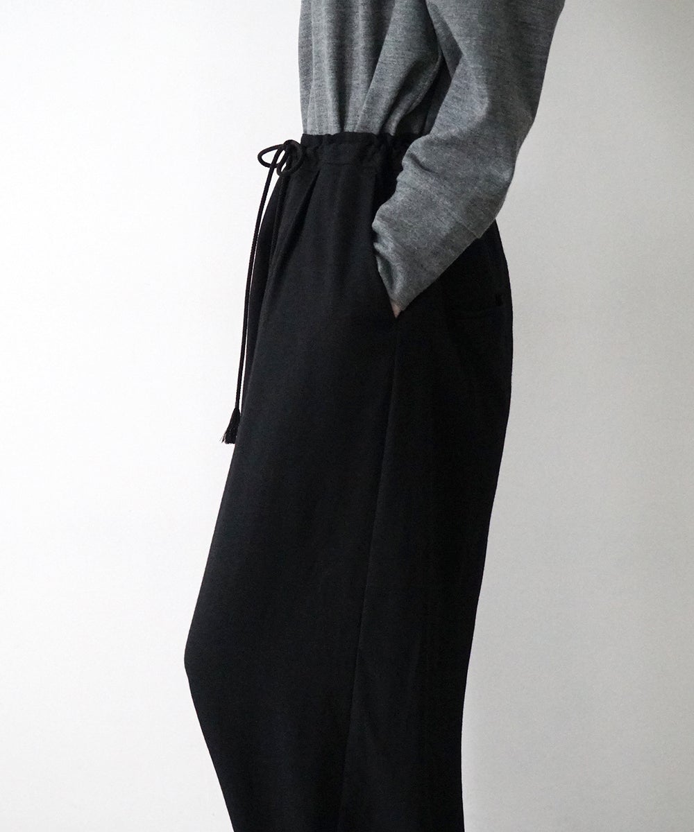 VUm wide silhouette pants WOOL / BLACK