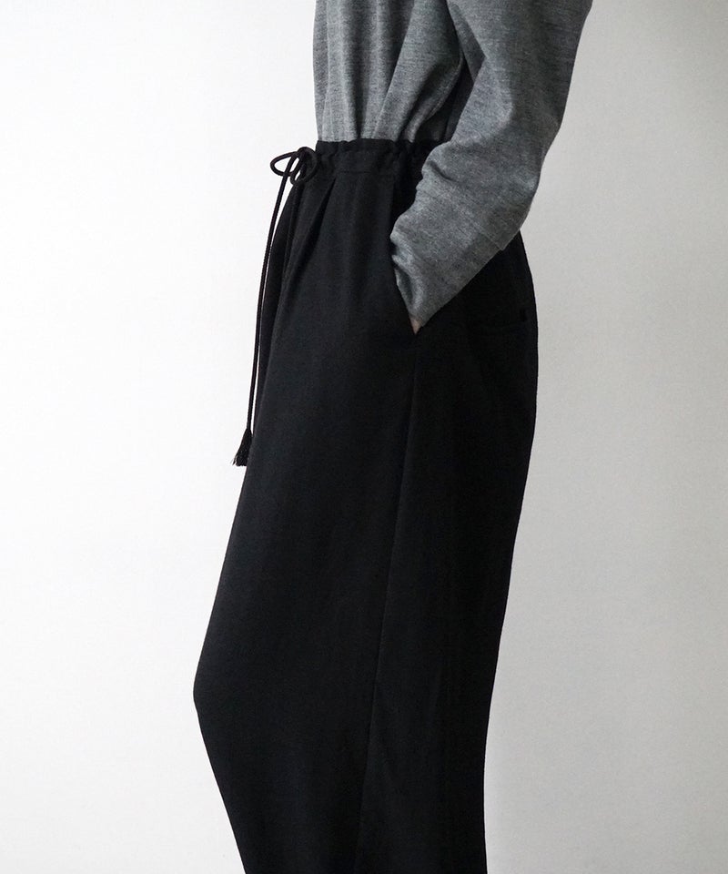 VUm wide silhouette pants WOOL / BLACK