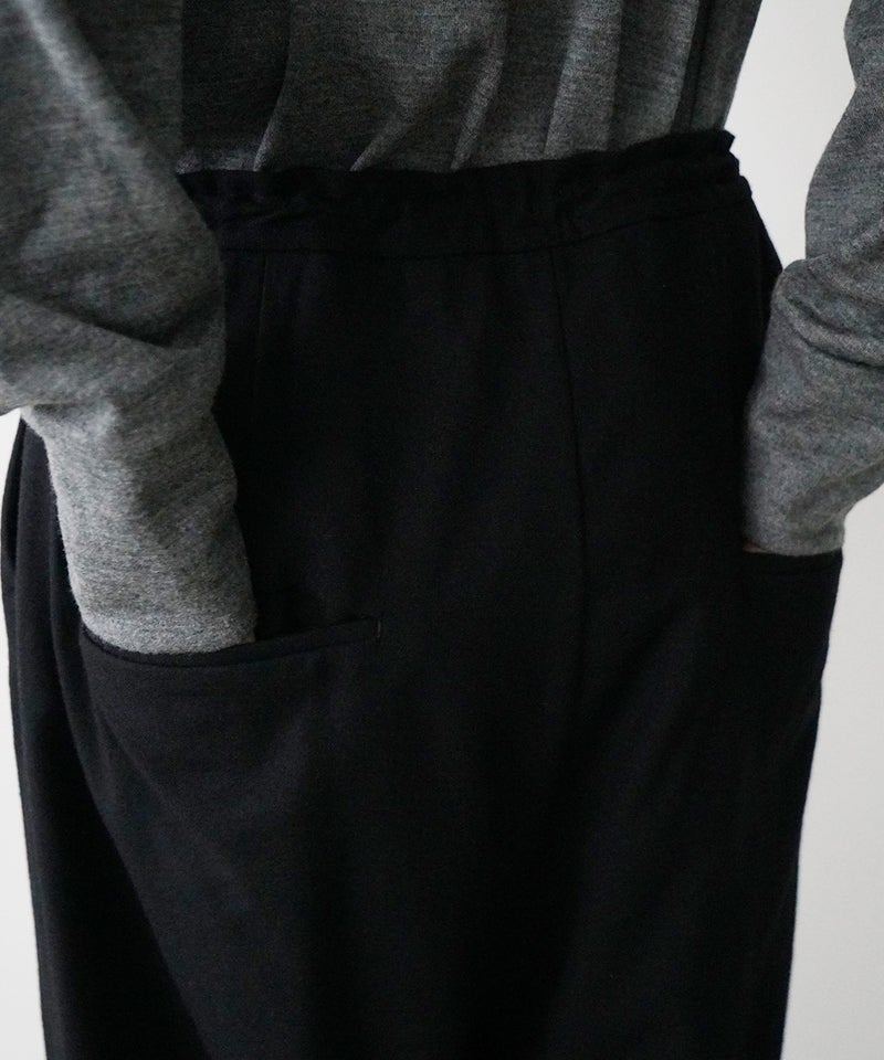 VUm wide silhouette pants WOOL / BLACK
