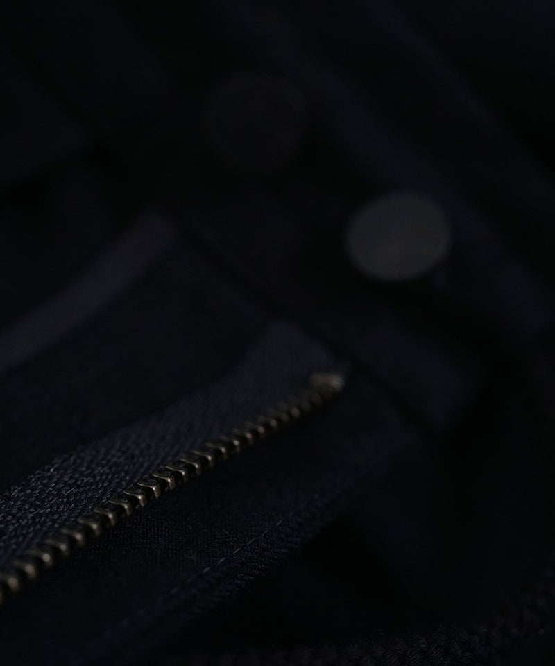 VUm wide silhouette pants WOOL / BLACK