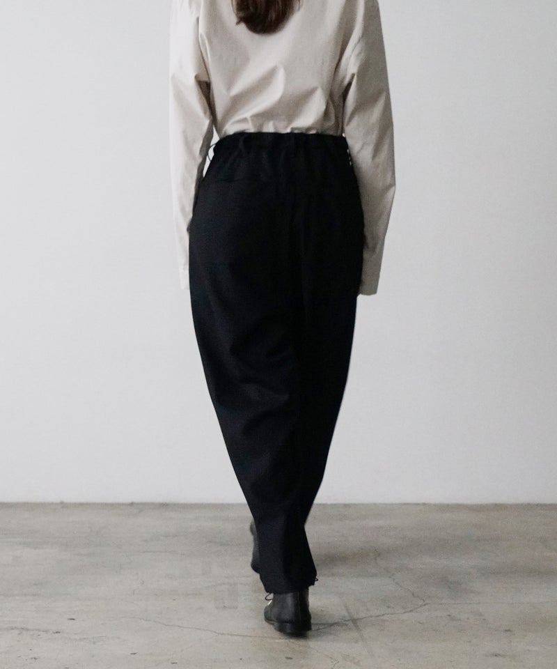 VUm tapered pants FLANNEL WOOL / BLACK vu-pnt-001