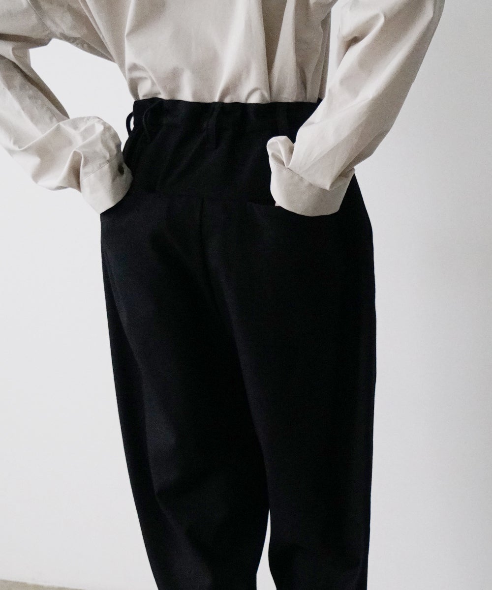 VUm tapered pants FLANNEL WOOL / BLACK vu-pnt-001