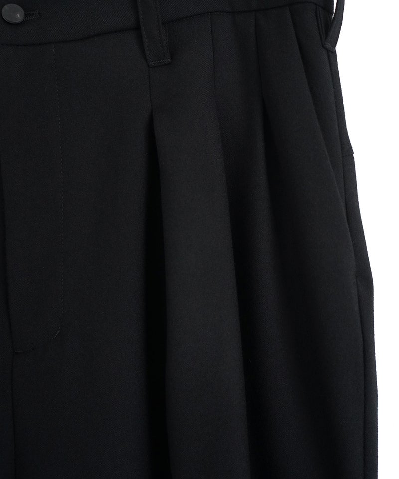 VUm tapered pants FLANNEL WOOL / BLACK vu-pnt-001