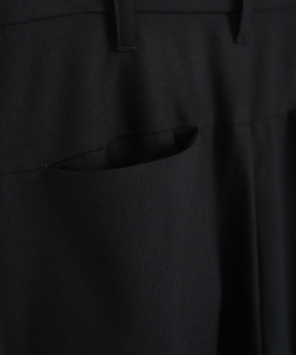 VUm tapered pants FLANNEL WOOL / BLACK vu-pnt-001