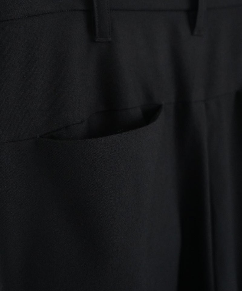 VUm tapered pants FLANNEL WOOL / BLACK vu-pnt-001
