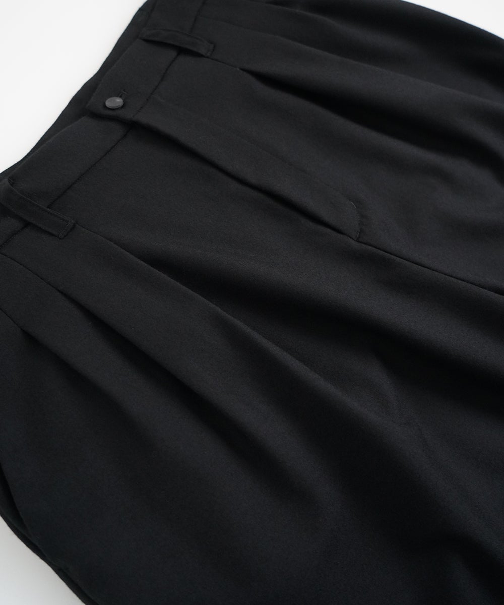 VUm tapered pants FLANNEL WOOL / BLACK vu-pnt-001