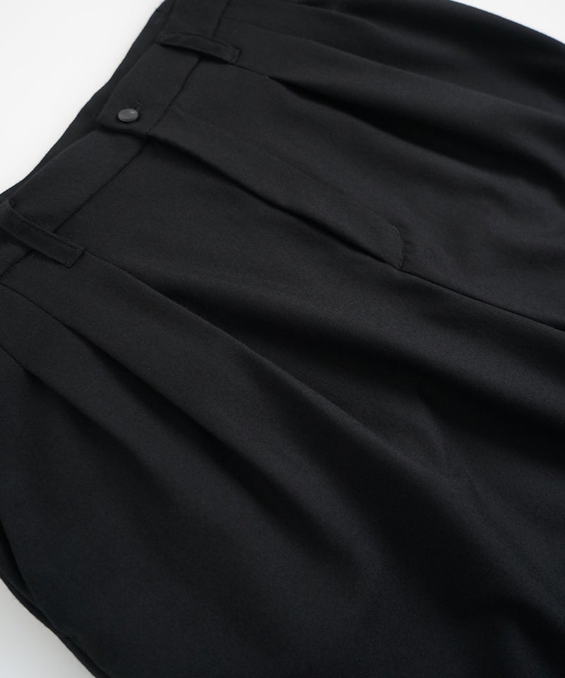 VUm tapered pants FLANNEL WOOL / BLACK vu-pnt-001