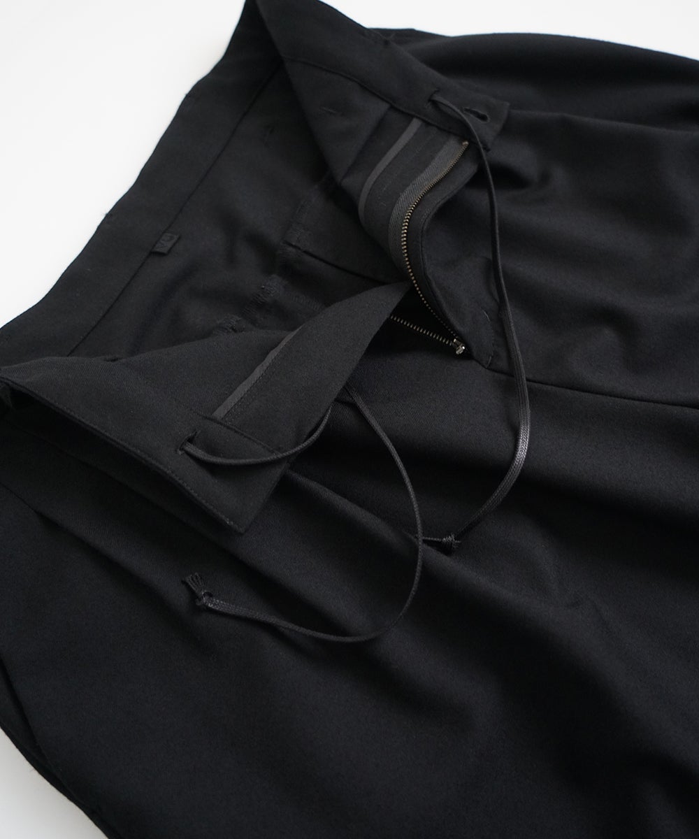 VUm tapered pants FLANNEL WOOL / BLACK vu-pnt-001