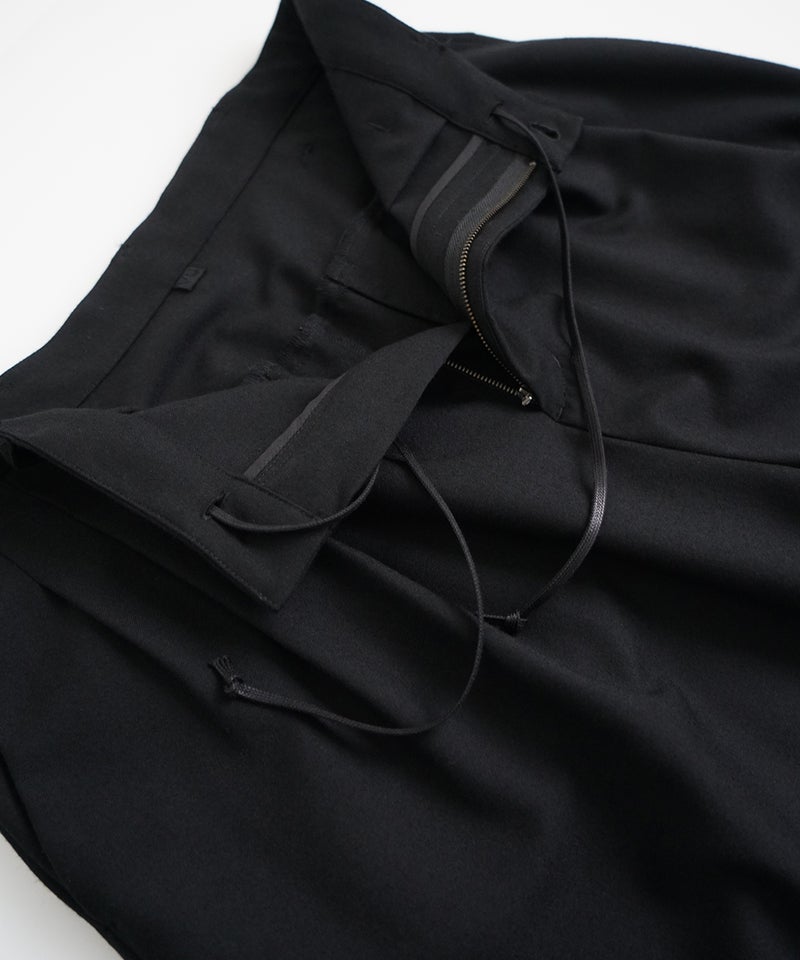 VUm tapered pants FLANNEL WOOL / BLACK vu-pnt-001