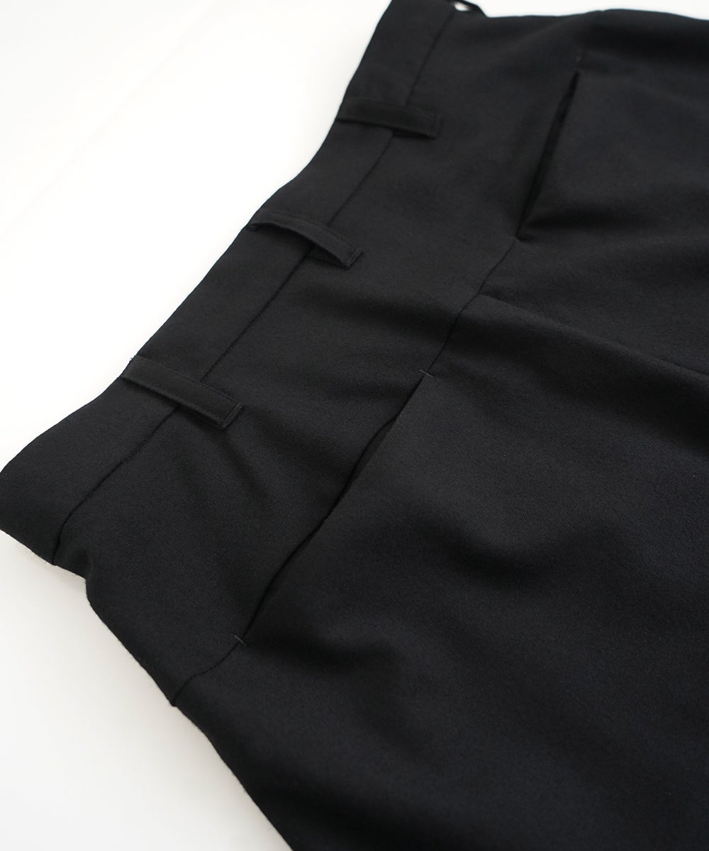 VUm tapered pants FLANNEL WOOL / BLACK vu-pnt-001