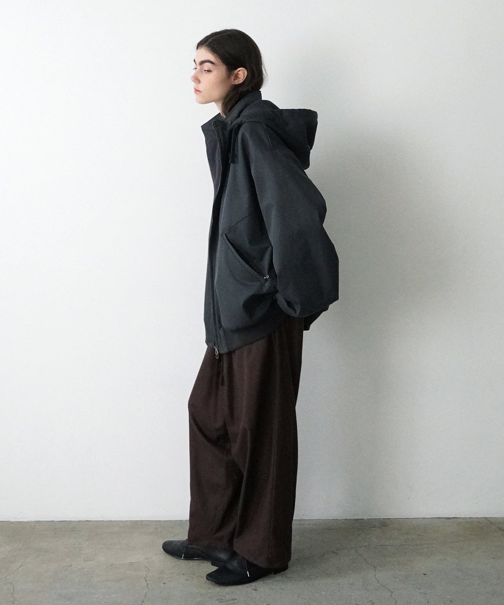 VUm wide silhouette pants WOOL / DARK BROWN