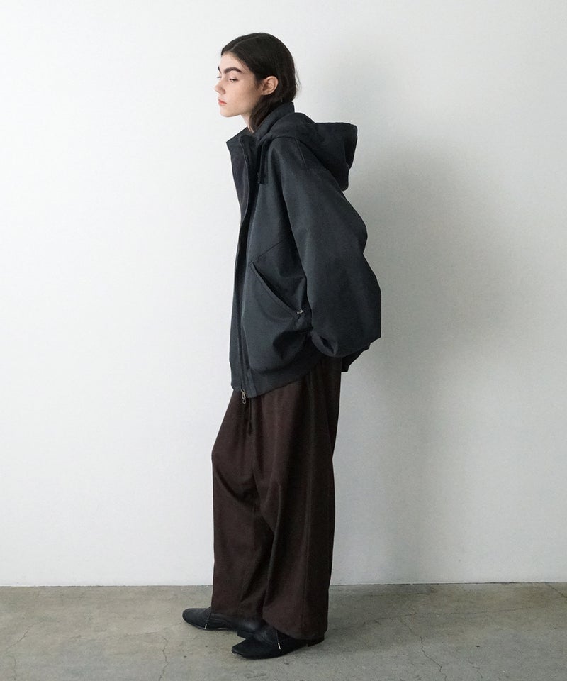 VUm wide silhouette pants WOOL / DARK BROWN