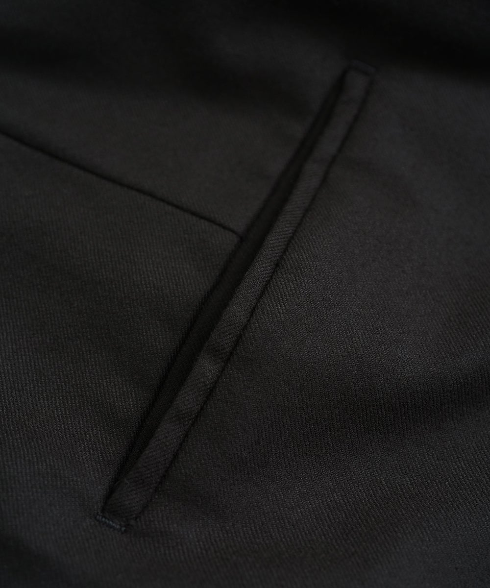 VUm wide silhouette pants WOOL / DARK BROWN