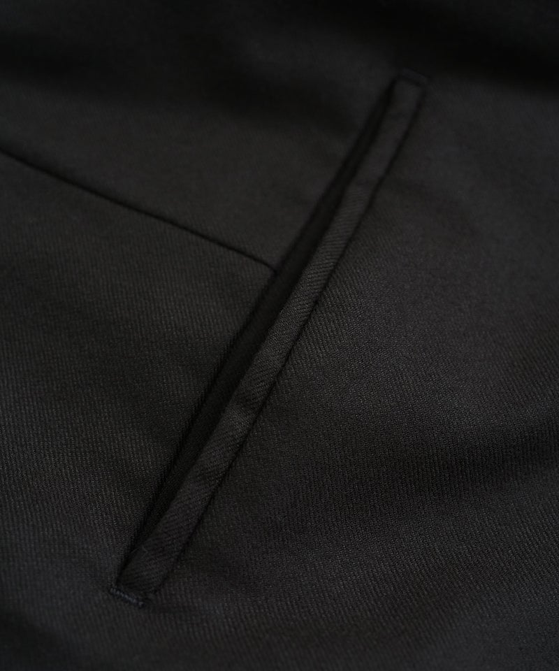 VUm wide silhouette pants WOOL / DARK BROWN