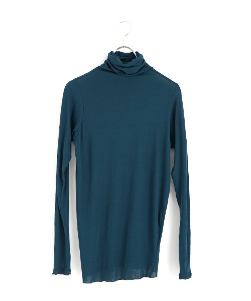 suzuki takayukiスズキタカユキturtle-neck t-shirt ［T002-10/fir green]